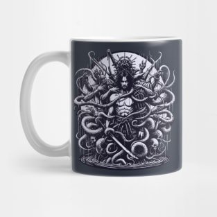 Japanese horror defeated warrior Mug